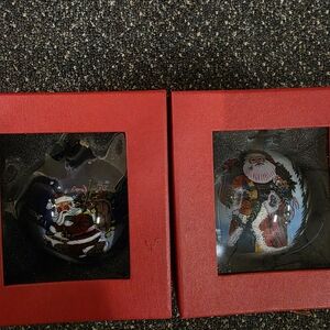 Festive Santa Christmas Ornaments